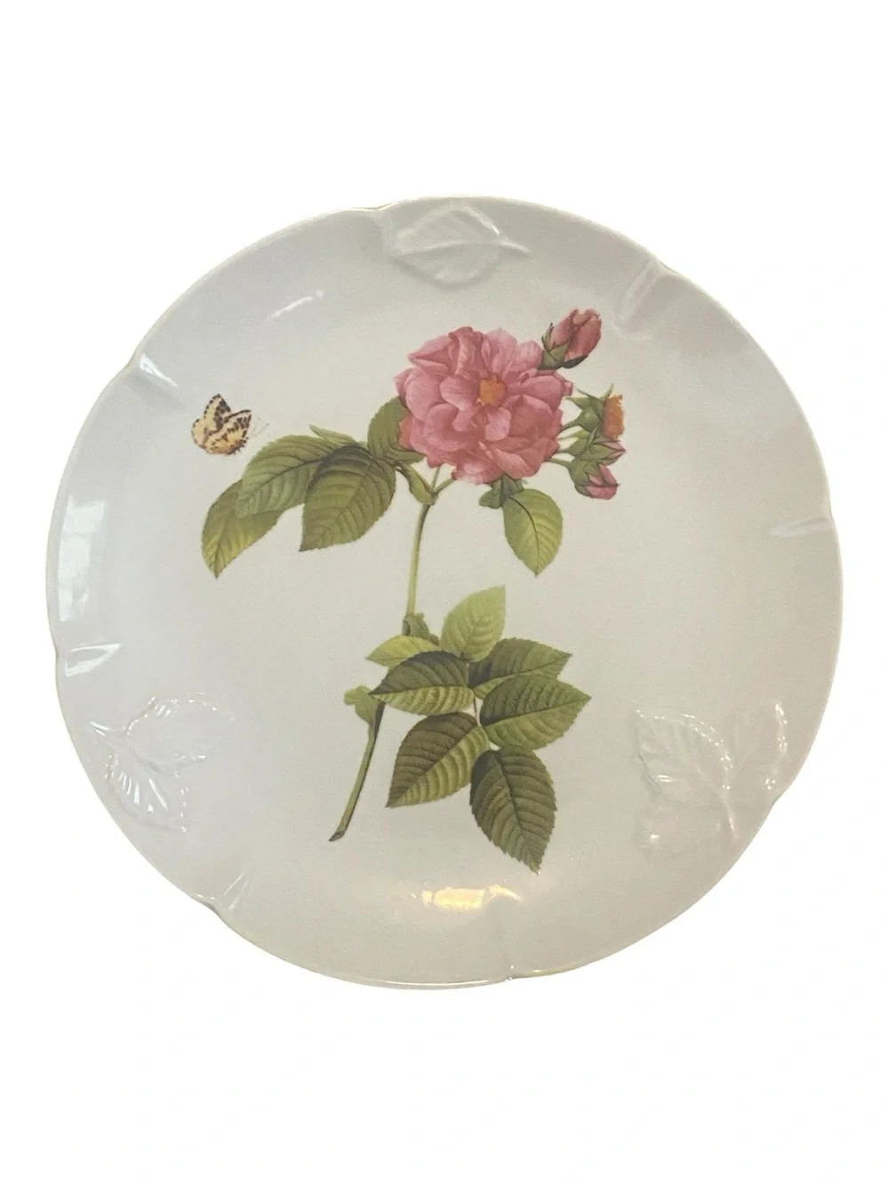 Gorham Rose Seranade Vintage Y2k Plate Set Butterflies Roses